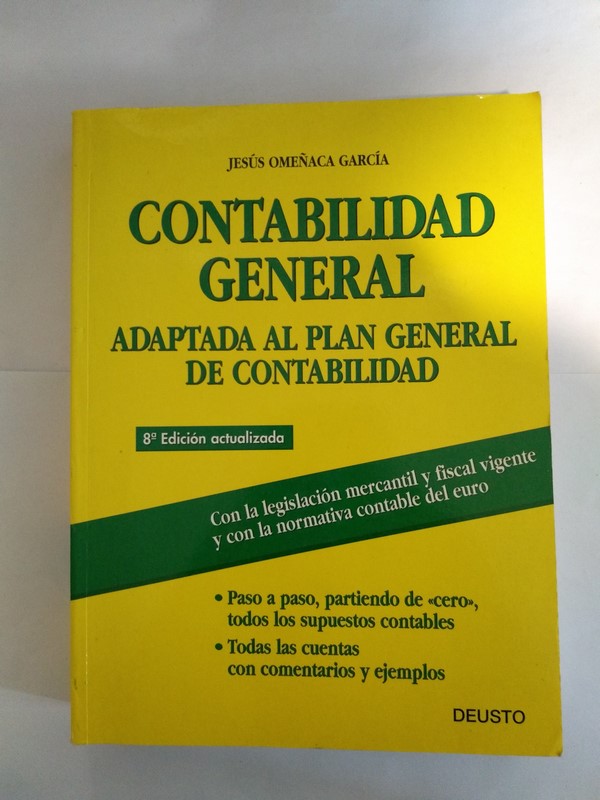 Contabilidad General Adaptada Al Plan General De Contabilidad Jesus Omenaca Garcia Libros De Segunda Mano Baratos Libros Ambigu Libros Usados