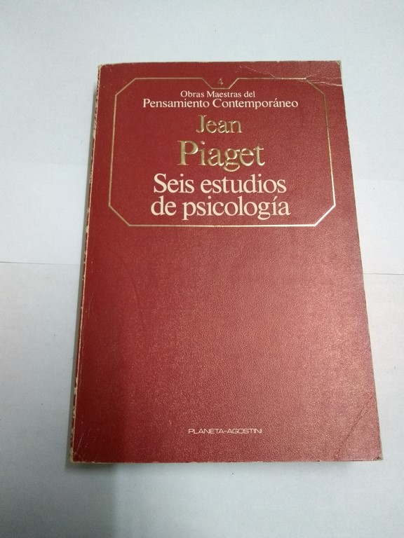 Seis estudios de psicolog a Jean Piaget 843950005X Libros de