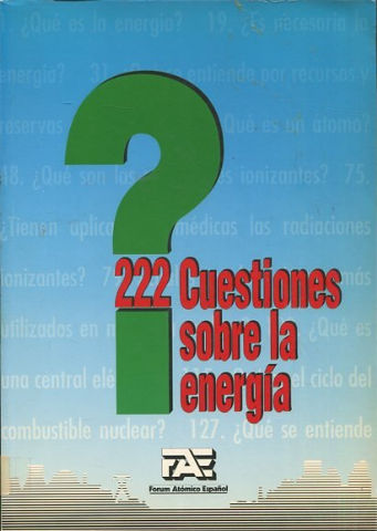 222 CUESTIONES SOBRE LA ENERGIA.