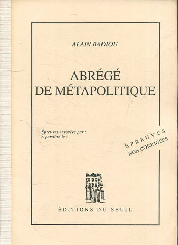 Abrege de Metapolitique.