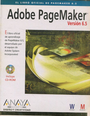 ADOBE PAGEMAKER VERSION 6. + CD.