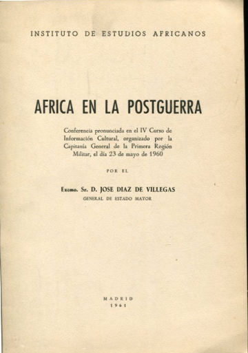 AFRICA EN LA POSTGUERRA.