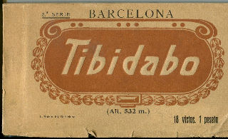 ALBUM DE POSTALES DE BARCELONA: TIBIDABO, 18 VISTAS/OLD POSTCARDS ALBUM OF BARCELONA: TIBIDABO, 18 VIEWS.