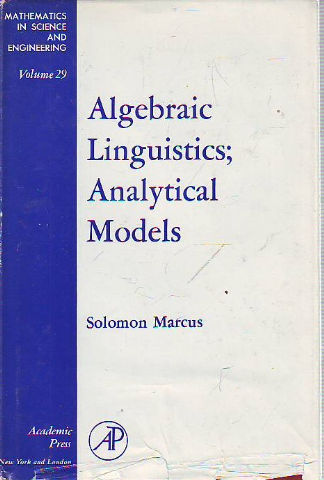 ALGEBRAIC LINGUISTICS; ANALYTICAL MODELS.