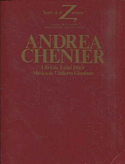 ANDREA CHENIER TEMPORADA 1984/1985.