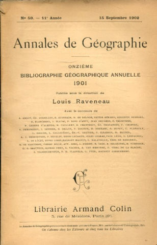 ANNALES DE GEOGRAPHIE. Nº 59-1902.