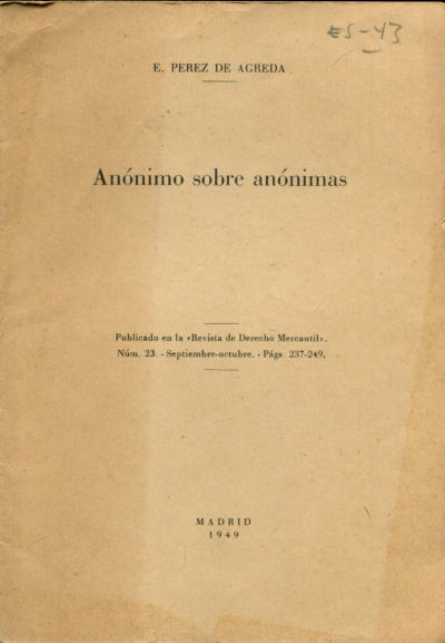 ANÓNIMO SOBRE ANÓNIMAS.