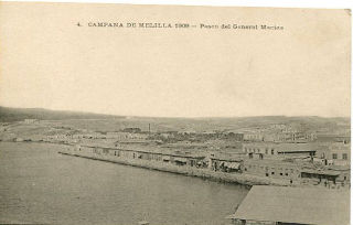 ANTIGUA POSTAL DE MELILLA. 4. CAMPAÑA DE MELILLA 1909. PASEO DEL GENERAL MACIAS/OLD POSTCARD. WAR SPAIN AGAINST MOROCCO.