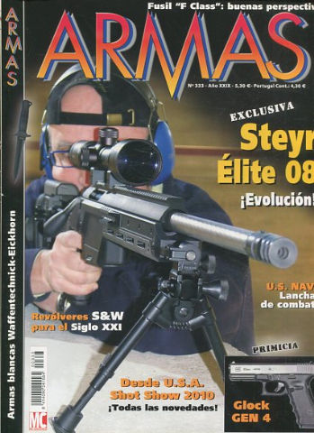 ARMAS Nº 333-año XXIX.  EXCLUSIVA. STEYR ELITE 08.