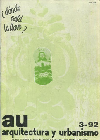 ARQUITECTURA Y URBANISMO REVISTA CIENTICA DEL INSTITUTO SUPERIOR POLITENICO JOSE ANTONIO ECHEVERRIA, AÑO 1992, Nº 3.