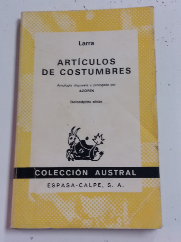 Artículos de costumbres