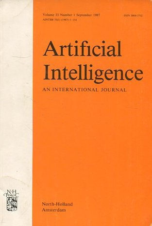 ARTIFICIAL INTELLIGENCE AN INTERNACIONAL JOURNAL. VOLUME 33. Number 1.