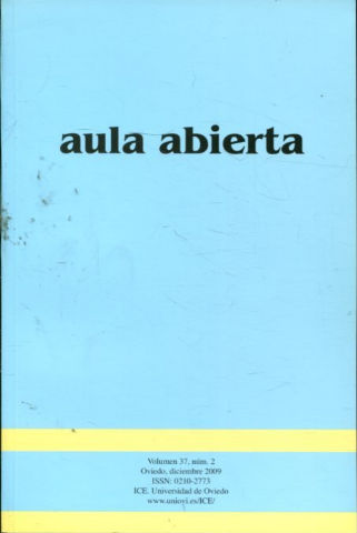 AULA ABIERTA. VOLUMEN 37, NUM. 2.