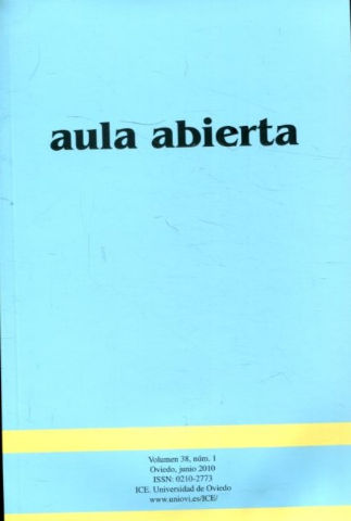 AULA ABIERTA. VOLUMEN 38, NUM. 1.