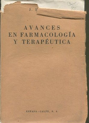 AVANCES EN FARMACOLOGIA Y TERAPEUTICA.