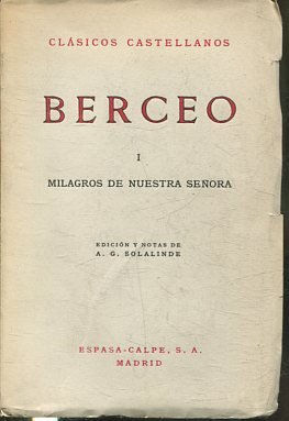 BERCEO. I: MILAGROS DE NUESTRA SEÑORA.