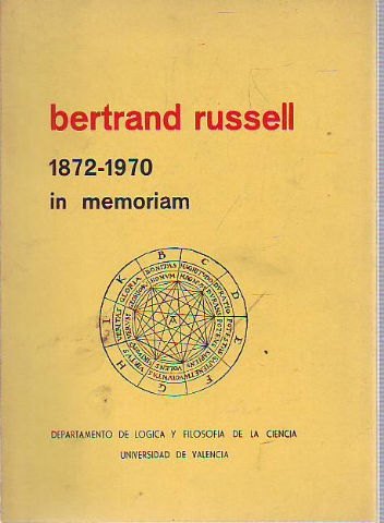 BERTRAND RUSSELL 1872-1970, IN MEMORIAM.