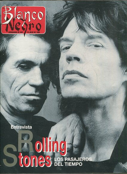 BLANCO Y NEGRO SEMANARIO DE ABC. 16 JULIO DE 1995. ROLLING STONES. LOS PASAJEROS DEL TIEMPO.