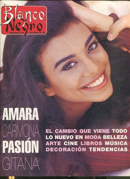 BLANCO Y NEGRO SEMANARIO DE ABC 17 SEPTIEMBRE DE 1995. AMARA PASION.