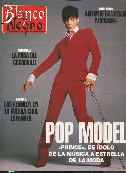 BLANCO Y NEGRO SEMANARIO DE ABC. 19 NOVIEMBRE DE 1995. POP MODEL.