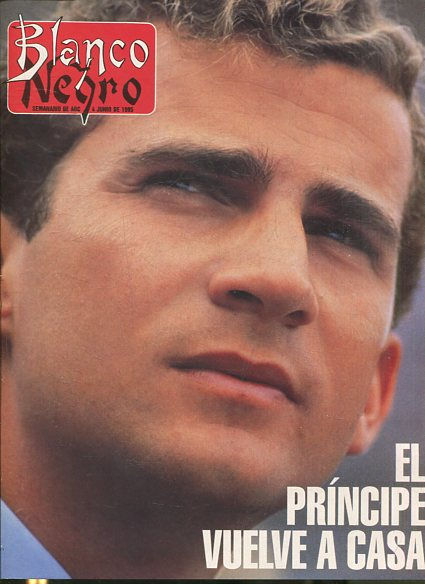 BLANCO Y NEGRO SEMANARIO DE ABC. 4 JUNIO DE 1995. EL PRINCIPE VUELVE A CASA.