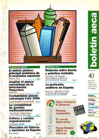 BOLETIN AECA, Nº 40: EL DEFICIT PUBLICO: PRINCIPAL PROBLEMA DE LA ECONMIA ESPAÑOLA.