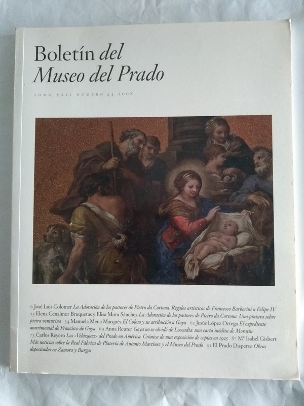 Boletin del Museo del Prado. XXVI