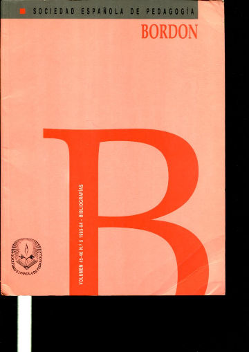 BORDON, REVISTA DE PEDAGOGIA. VOLUMEN 45-46, Nº 5 BIBLIOGRAFIAS.