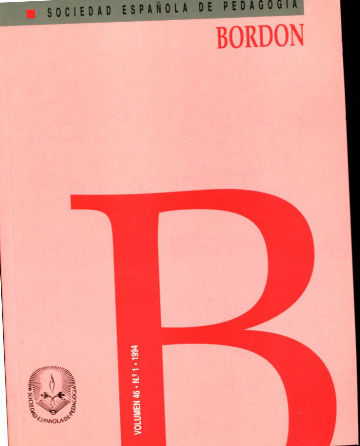 BORDON, REVISTA DE PEDAGOGIA. VOLUMEN 46, Nº 1.