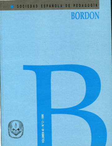 BORDON, REVISTA DE PEDAGOGIA. VOLUMEN 48, Nº 2.