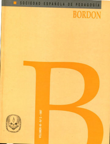 BORDON, REVISTA DE PEDAGOGIA. VOLUMEN 49, Nº 2.