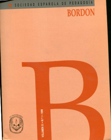 BORDON, REVISTA DE PEDAGOGIA. VOLUMEN 51, Nº 1.