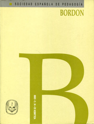 BORDON, REVISTA DE PEDAGOGIA. VOLUMEN 52, Nº 2.