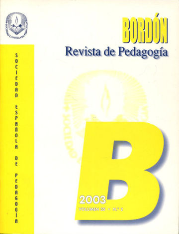 BORDON, REVISTA DE PEDAGOGIA. VOLUMEN 55, Nº 2.