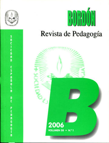 BORDON, REVISTA DE PEDAGOGIA. VOLUMEN 58, Nº 1.