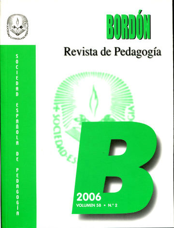 BORDON, REVISTA DE PEDAGOGIA. VOLUMEN 58, Nº 2.