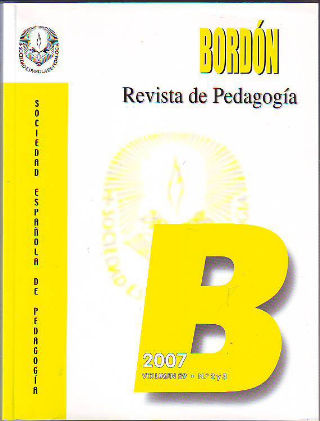 BORDON REVISTA DE PEDAGOGIA. VOLUMEN 59, Nº 2 Y 3.