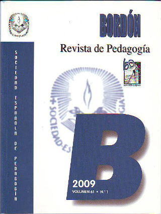 BORDON REVISTA DE PEDAGOGIA. VOLUMEN 61, Nº 1.