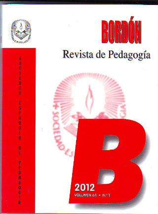 BORDON REVISTA DE PEDAGOGIA. VOLUMEN 64, Nº 1.