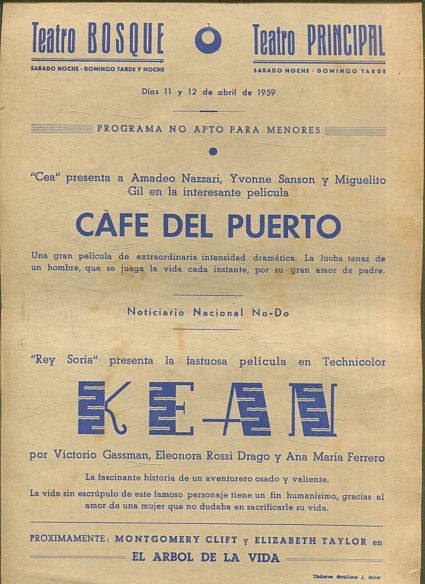 CAFÉ DEL PUERTO / NO-DO / KEAN.