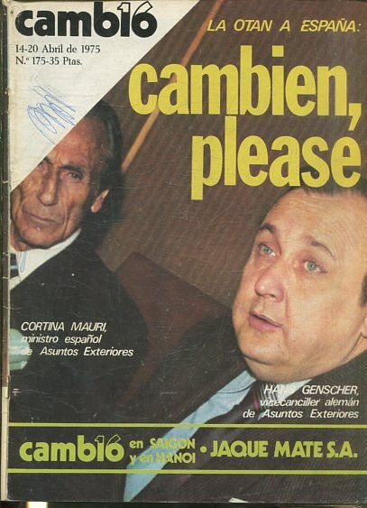 CAMB16, 14-20 ABRIL DE 1975, Nº 175. LA OTAN A ESPAÑA: CAMBIEN, PLEASE.