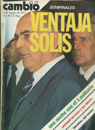 CAMB16,  4-10 AGOSTO DE 1975. Nº 191. SEMIFINALES. VENTAJA SOLIS.