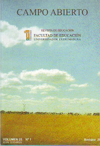 CAMPO ABIERTO. REVISTA DE EDUCACION. NUM. 25- VOL. I.