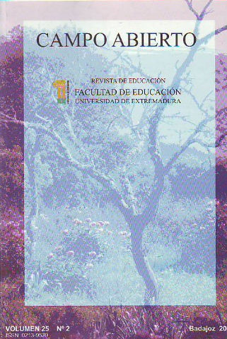 CAMPO ABIERTO. REVISTA DE EDUCACION. NUM. 25- VOL. II.