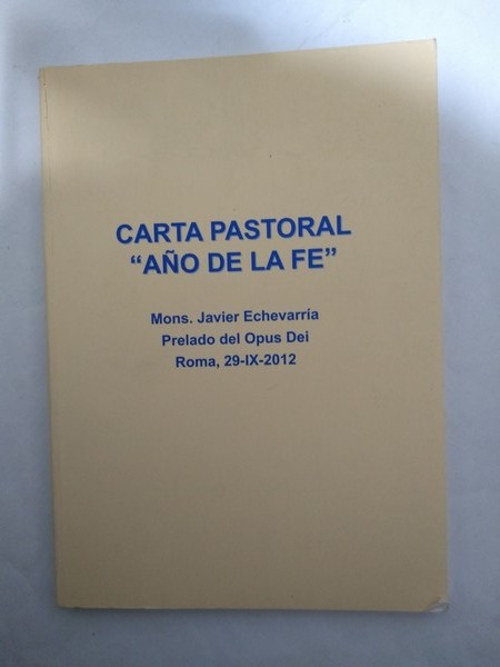 Carta pastoral “año de la fe”