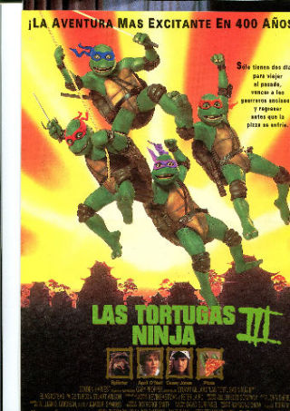 CARTEL DE CINE-MOVIE POSTER: LAS TORTUGAS NINJA III.