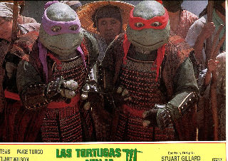 CARTELERA DE CINE-MOVIE POSTER: LAS TORTUGAS NINJA III.