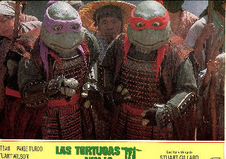 CARTELERA DE CINE-MOVIE POSTER: LAS TORTUGAS NINJA III.