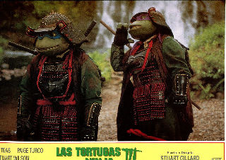 CARTELERA DE CINE-MOVIE POSTER: LAS TORTUGAS NINJA III.