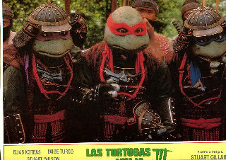 CARTELERA DE CINE-MOVIE POSTER: LAS TORTUGAS NINJA III.